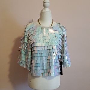 NWT House of Harlow 1960 x Revolve Sequin Top Sz S